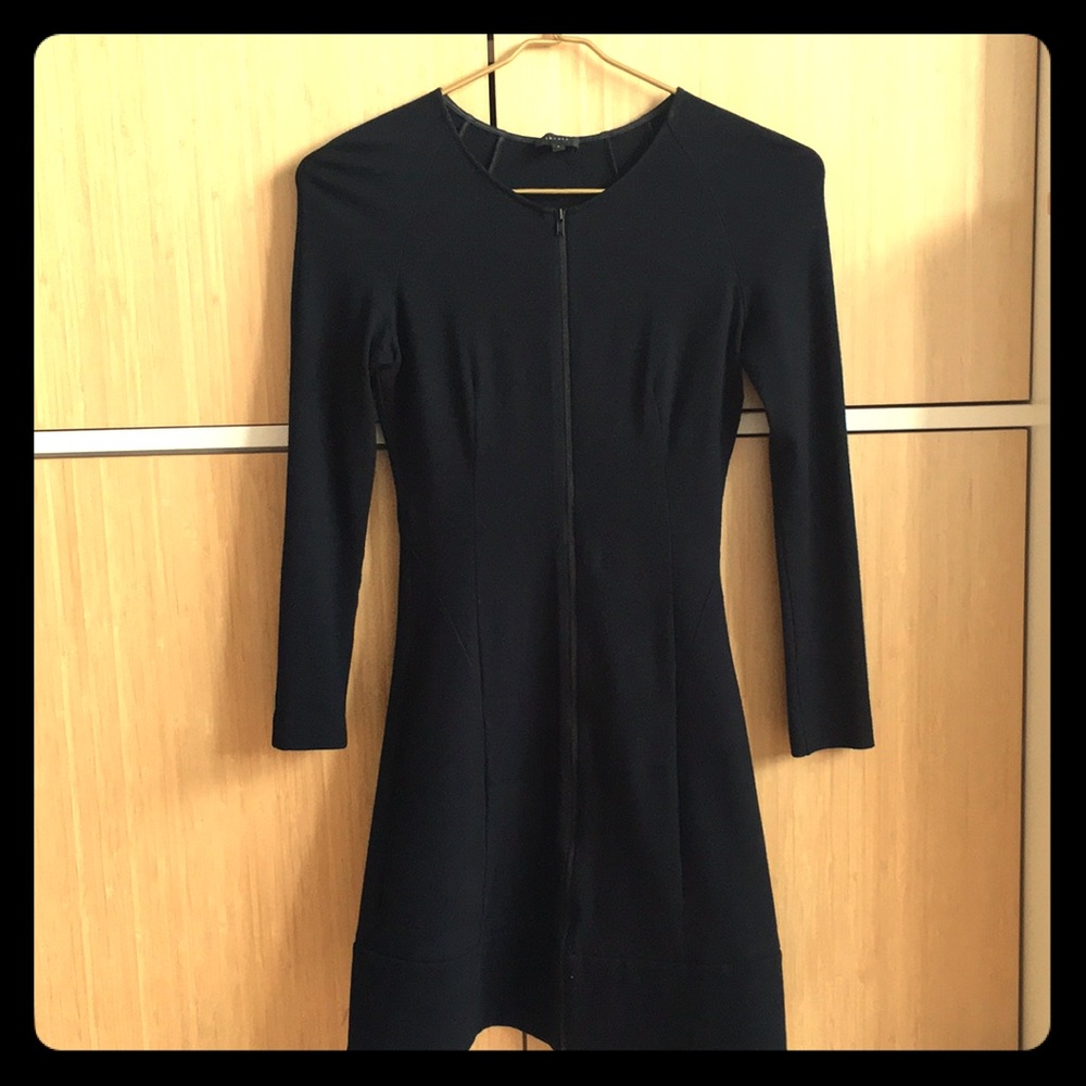 Theory Black Sleek Dress